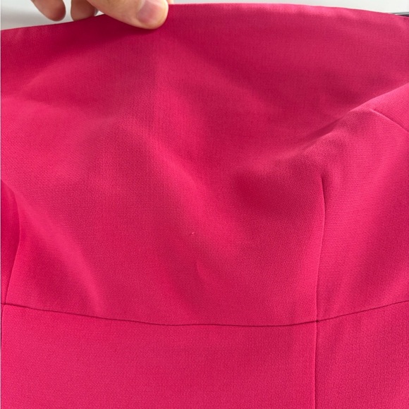 Cinq A Sept Pink Luna Strapless Midi Length Ruffle Wedding Guest Dress Size 0 - Picture 5 of 15